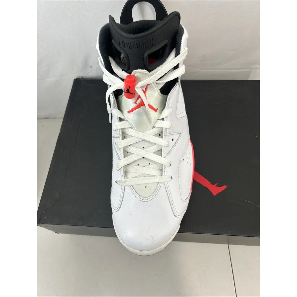 Nike Air Jordan 6 Retro White Infrared 2014 384664-123 With Box Size 12